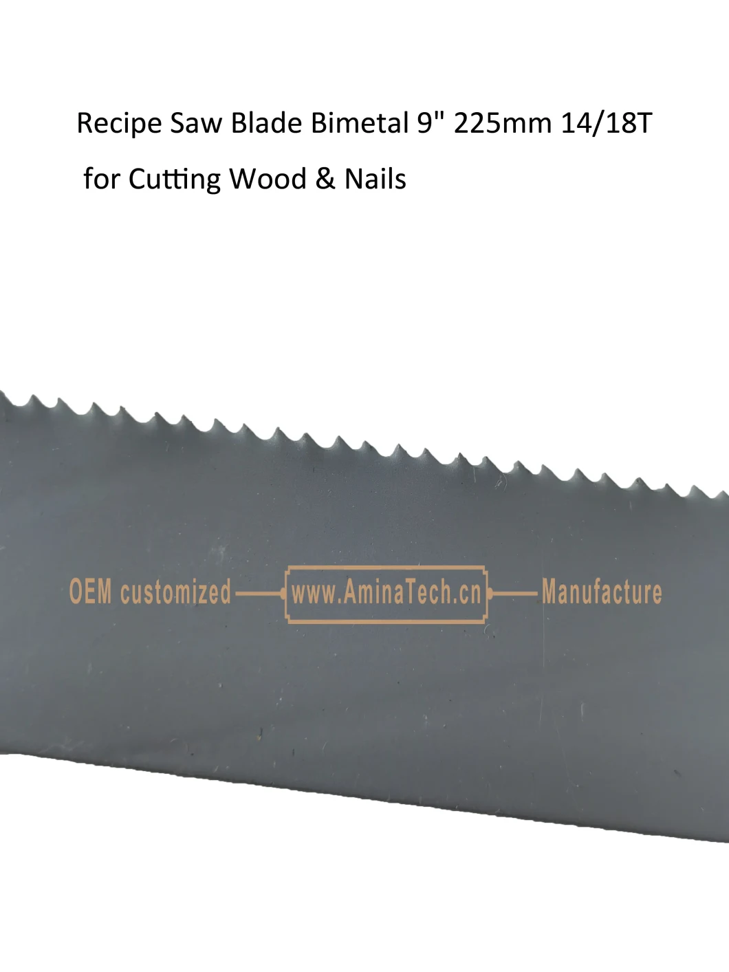 Recip Saw Blade Bimetal M42 8% cobalt Demolition for Cutting Steel Tube, Metal Sheet and Hard Wood Size:9