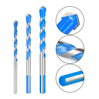 Punta da trapano per vetro Punta da trapano triangolare da 3-12 mm per forare piastrelle di ceramica, cemento, mattoni e legno